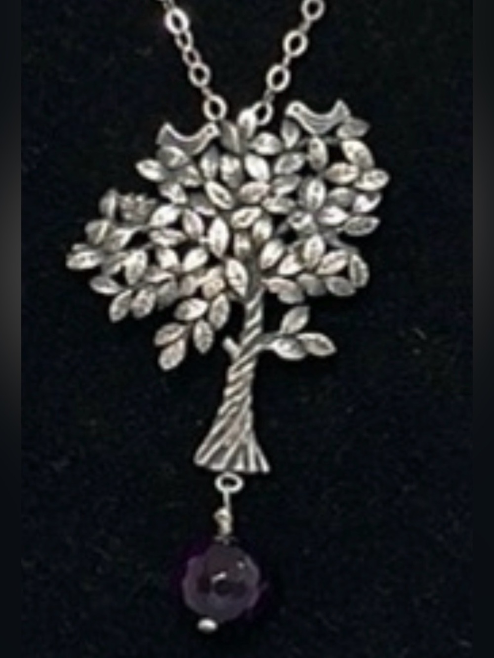 Citlaly 925 Silver amethyst Necklace with Intricate Pendant - Picture 2 of 8